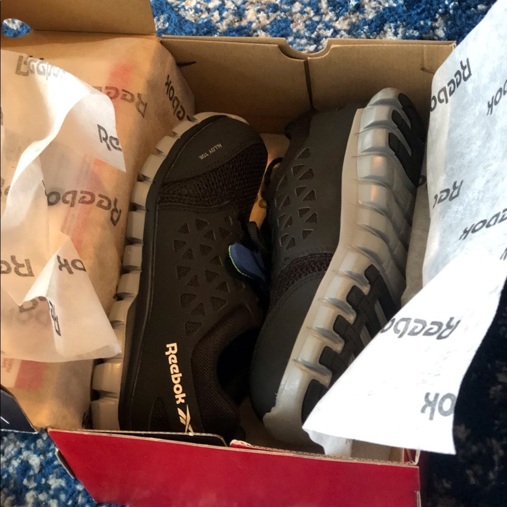 REEBOK Athletic Work Sneakers with alloy toe